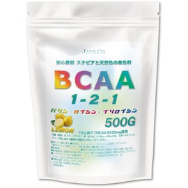 JAY&CO.Tenderloin free (synthetic sweetener, synthetic coloring) BCAA 1-2-1 (lemon 500g), 500g, 1 piece / JAY&CO. 안심의 무첨가(합성 감미료·합성 착색료) BCAA 1-2-1 (레몬 500g), 500g, 1개