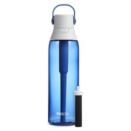 Brita Resolution Bottle, Premium Filtering Bottle Hard Sided Sapphire 768 mL