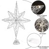 Tree Topper 13.5” Silvery Star Tree Toppers with 20LED Lights