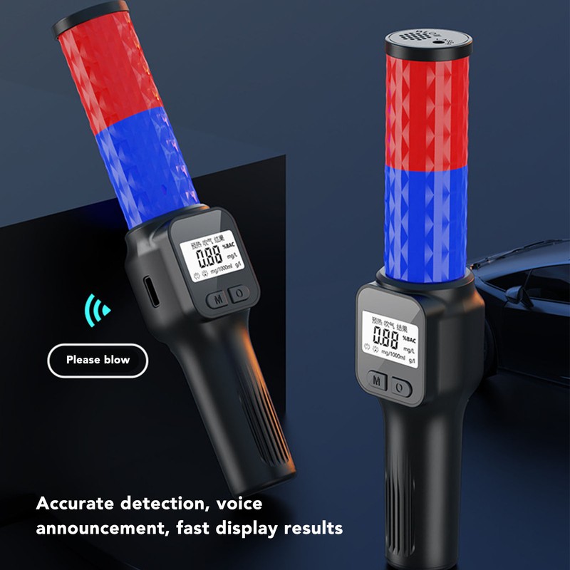 Alcohol Tester Handheld High Accuracy Intelligent Voice Announcement Type C