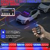 TeddyTT Red Blue Strobe Police Lights Bar Directional Traffic Advisor