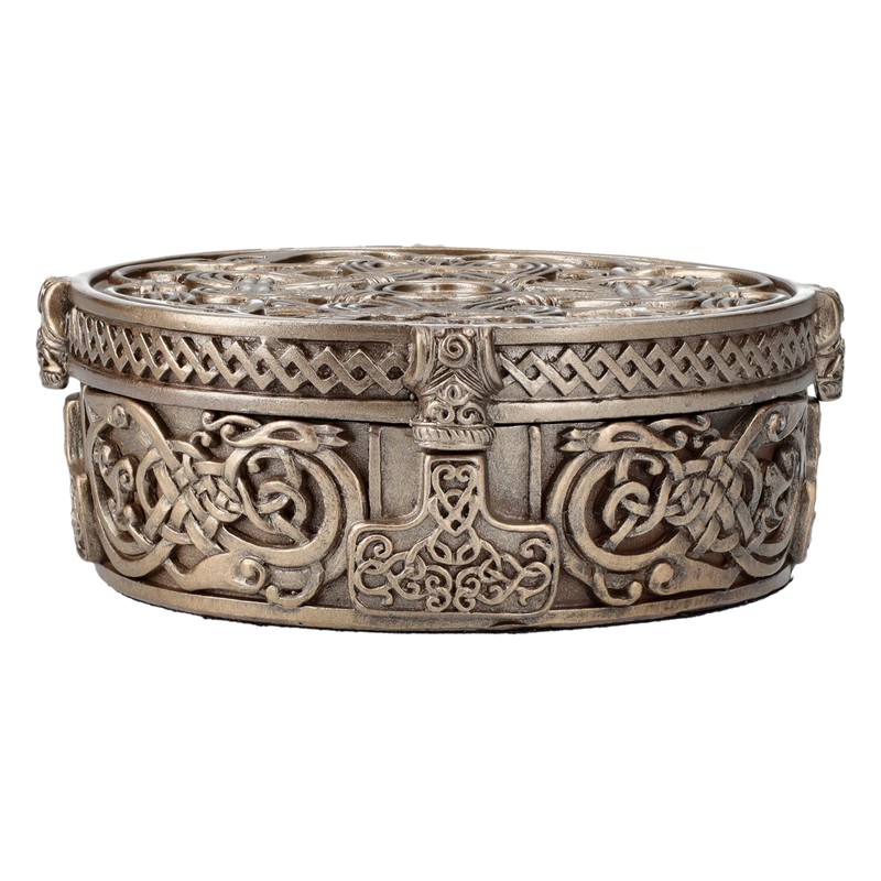 Figuren Shop GmbH Viking Box with Nordic Symbols - 11.5