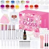 Jcoos Kit de fabricación de brillo de labios, juego de