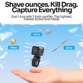 TIROL SUPPLIES Gopro Bike Camera for Handlebar with 170° Wide Angle, 1.2 oz (41g), HD 1080P, Loop & Emergency Recording, Bicycle, Outdoor Sports, USB Rechargeable & Portable Mini Action Cam