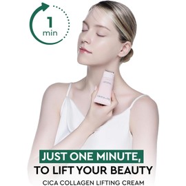 K Beauty Suero en barra para ojos Phyto Collagen Roll On de Bewants con 61% de agua de bambú y crema reafirmante con colágeno Cica Cuidado de las arrugas del cuello y el escote, crema reafirmante