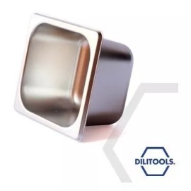 Dilitools Inserto Contenedor Acero Inoxidable Sexto De 2.5 Pulgadas