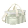 Sage Stripe Cooler Bag | La Palma