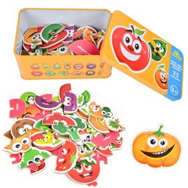 EKKONG Children's Puzzle, Wooden Toy for Children, Wooden Puzzle from 2 3 4 5 Years, Montessori Toy for Christmas, Birthday, Children's Day (Pack of 25)