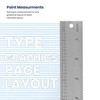 Pacific Arc 18 Inch Graphics Art Ruler, with Inches, Agate,
