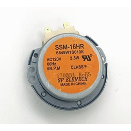 GenuineOEMLG New OEM LG Microwave Turntable Motor for MV1611BB, LMV1683ST, Silver