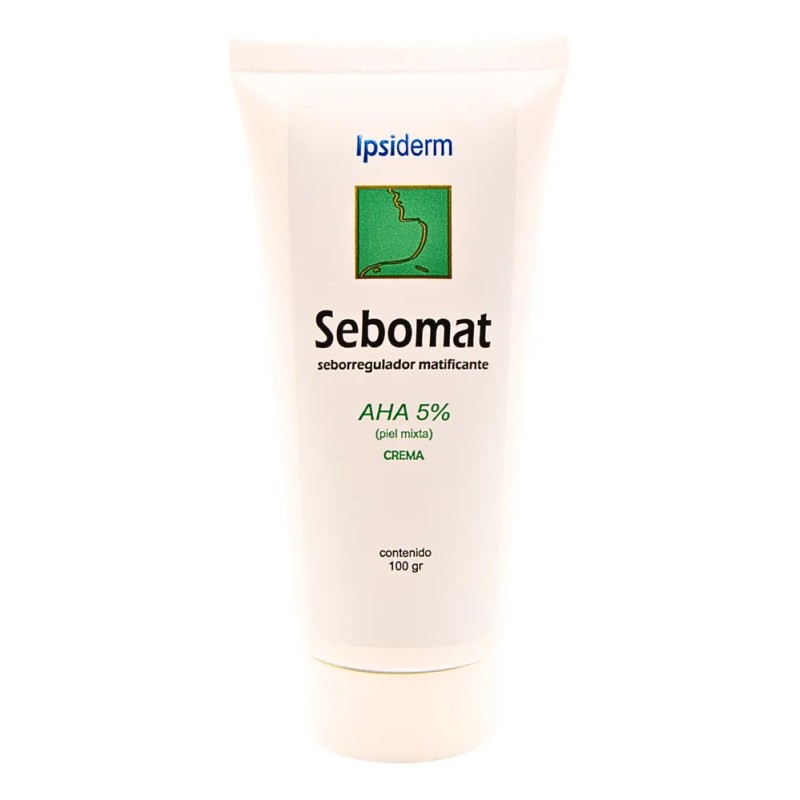 Crema Facial Sebomat AHA 5% Control Brillo Grasa Piel Mixta