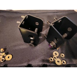 BRI A Body Mopar Offset Leaf Spring Mount Hangers Aftermarket Springs (5/8" Bolt)