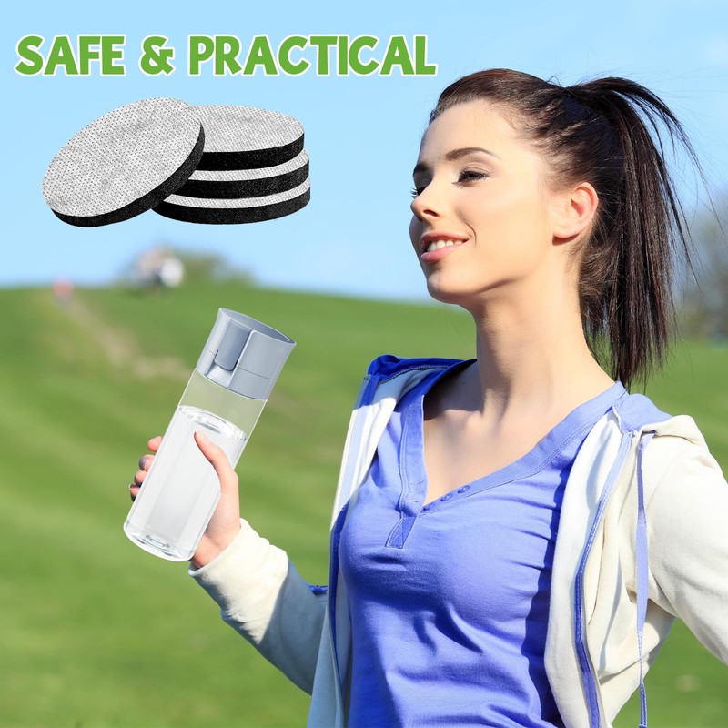 6 Pack Micro Disc Water Filter Discs Replacement Water Bottle