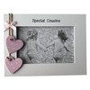 Special Cousins White Picture Frame for 6x4 Photo Pink Wooden