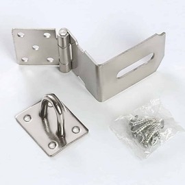 Padlock Hasp, Latch & Drawer Lock Device Door Locking Device 2ea