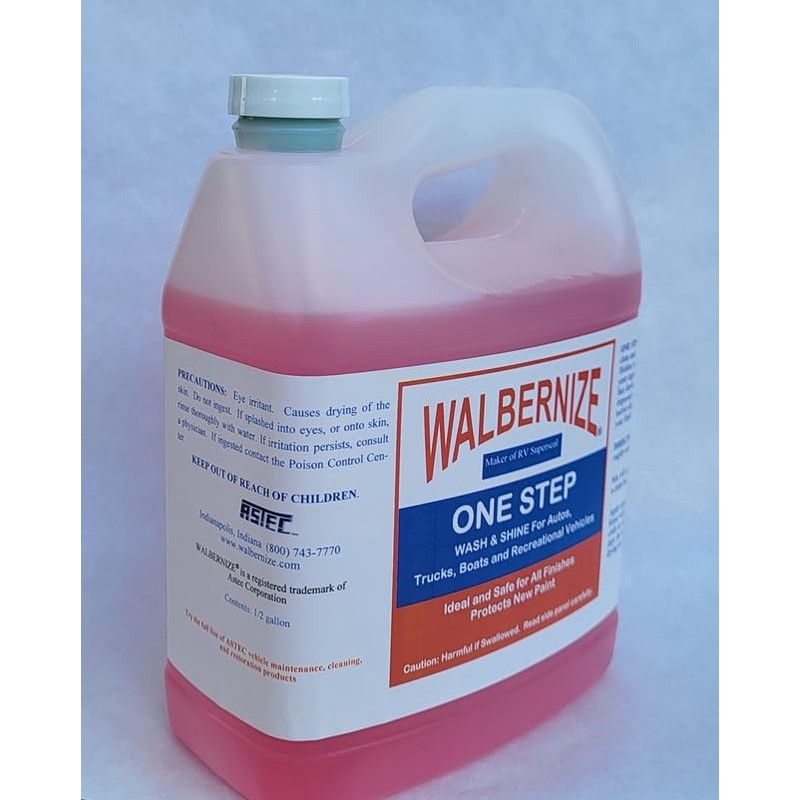 Walbernize One Step Wash & Shine Concentrate - 1/2 Gallon