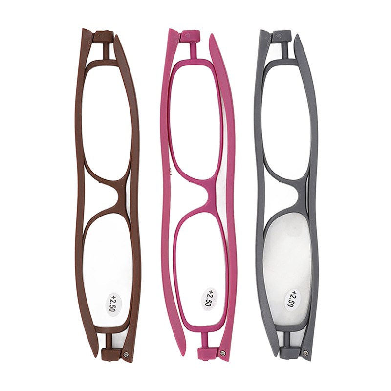 Reading Glasses 360 Degree Foldable Legs Lightweight Presbyopic Eyeglasses for