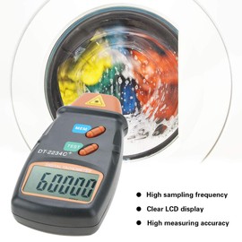 Tachometer, Digital Tachometer, with Auto Range 2.5RPM - 99,999RPM Tach, for Field of Motor for Wheels
