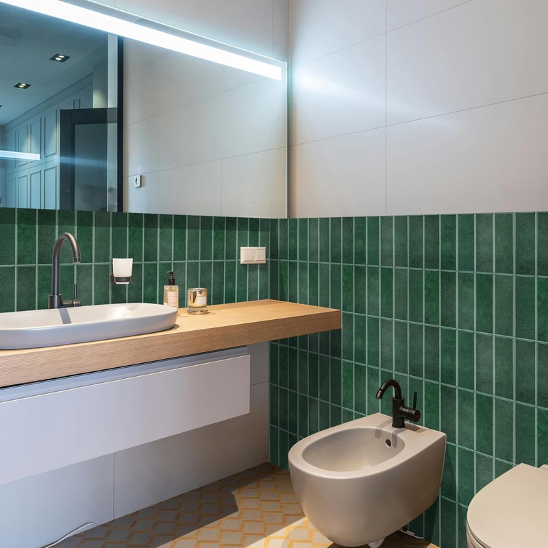 AdoDecor Peel and Stick Tile，New Upgrade Thicker Design Self Adhesive