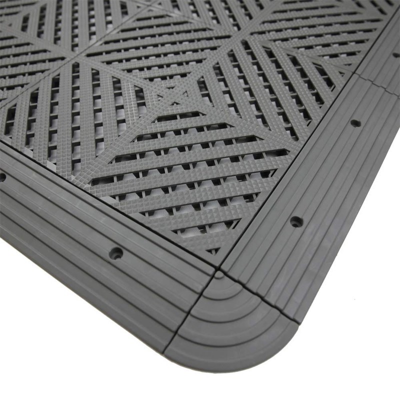 RevTime Heavy Duty Interlocking Deck Tile 10 Pcs Edge &