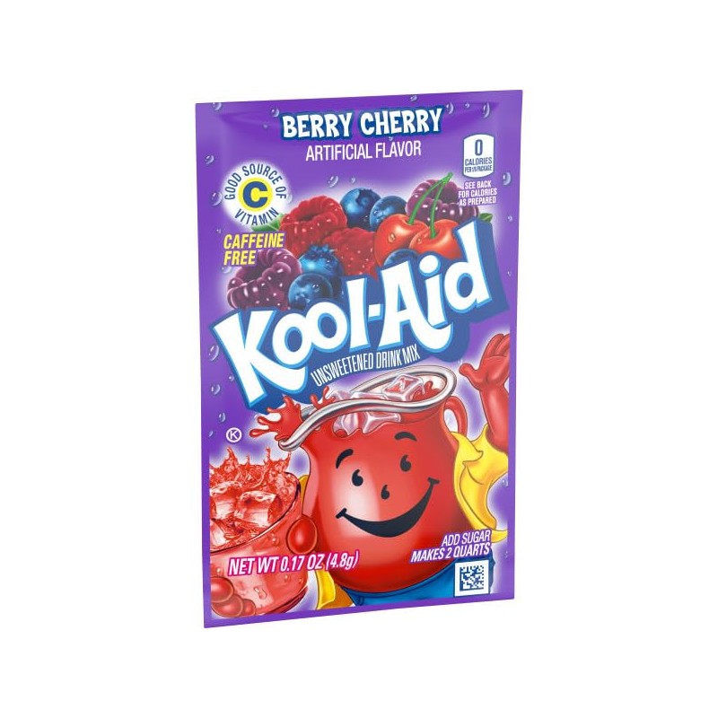 Kool-Aid Twists Blastin' Berry Cherry Unsweetened Soft Drink Mix, 0.17-Ounce