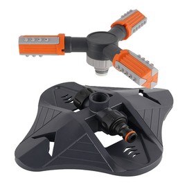 YQQZQ Lawn Garden Sprinkler,360Degree Rotating Garden Irrigation System, Best Assistant for Vegetable Field or Summer Outdoor Game.