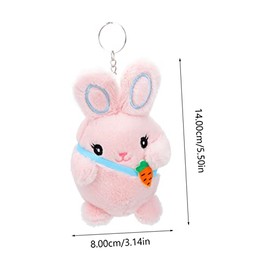 IMIKEYA 2 Piezas Llavero De Muñeco De Conejo Adorable Decoración Colgante De Muñeco De Conejo Para Llavero De Pascua Para Diy