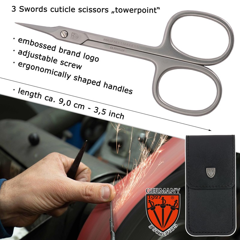 3 Swords Germany | Curved Cuticle Dead Skin Scissors towerpoint