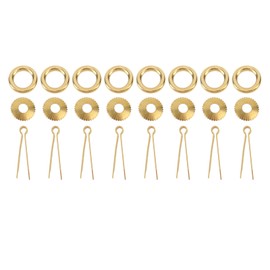 8 Set 2cm Ring Pulls Antique Brass Cupboard Cabinet Drawer Rings Pulls Knob Vintage Furniture Hardware