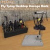 Eupheng Fly Tying Desktop Storage Rack in Black and Gray,