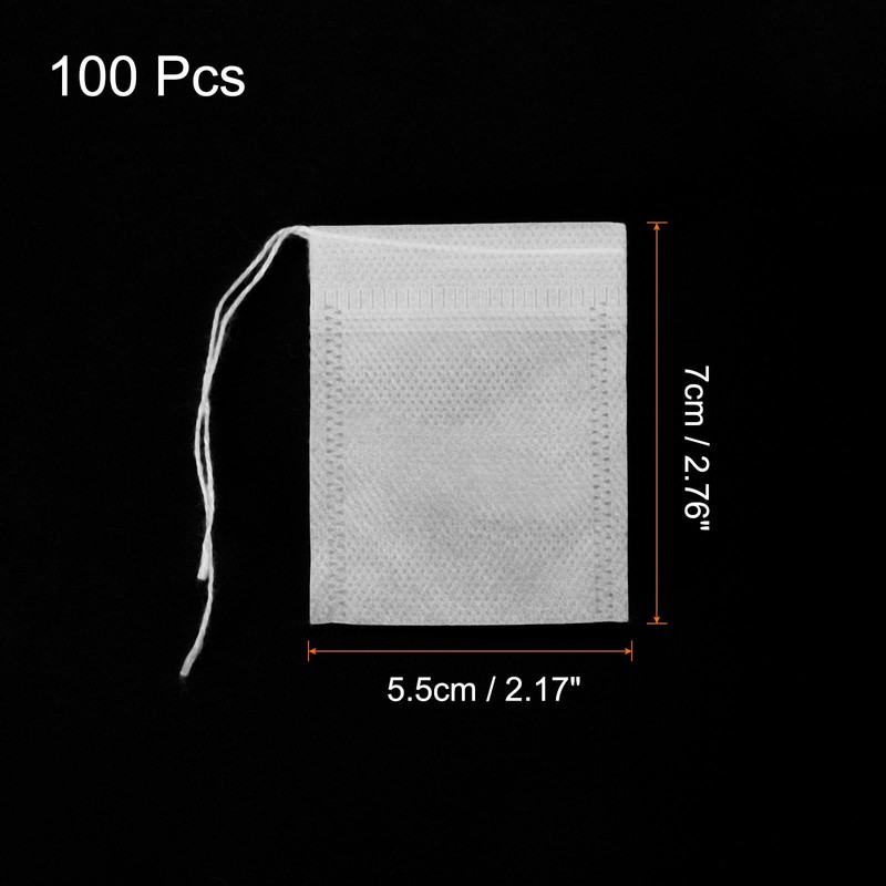 sourcing map 100 Pcs Disposable Tea Bags for Loose Leaf