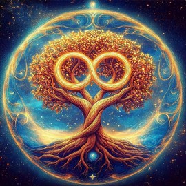 Lxmsja Eternity Tree Diamond Painting Kits for Adults, DIY 5D Full Drill Tree of Life Diamond Art Kits for Beginners, Peinture Diamant Arts and Crafts for Adults, Home Wall Decor 12x12 inch