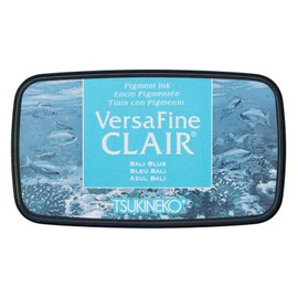Tsukineko Versafine Claire VF-CLA Natural Color Stamp Stand, Oil-based Pigment Base, Bali Blue