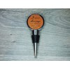 3rd Anniversary Engraved Leather Bottle Stopper, 3 Years Married (Forever