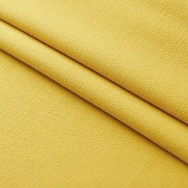 Mixhug Decorative Linen Throw Pillow Covers, Farmhouse Lumbar Cushion Covers for Couch and Bed, Mustard Yellow, 12 x 20 Inches, Set of 2