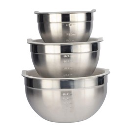 6 Piece Stainless Steel Mixing Bowl Set Color: Stainless Steel