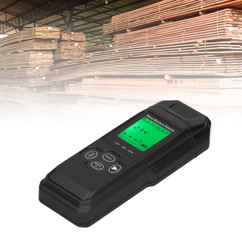 Wood Moisture Tester Building Materials Moisture Enviroment Temperature Detection with