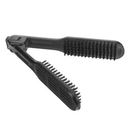 Healvian Hair Straightening Comb 8.66 Inch Anti-Static Double Sided V-Clamp Brush Hair Detox Correction Brush Styling Hair Comb
