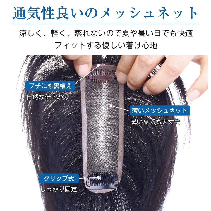 HIYE Partial Wig, Dedicated Parts, 100% Human Hair Vertical Mini