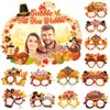 HOWAF Thanksgiving Photo Booth Props Pumpkin Shape Photo Frame with