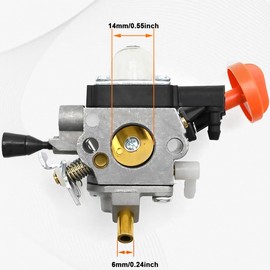 ZAMDOE 4180-120-0617 FS131 Carburetor Air Filter for Stihl FS131 FS131R HT131 HT133 KM131 KM131R FS311 Brushcutter Trimmer Part 4180/17 Carb with 4180-007-1005 Valve Clearance Setting Kit