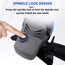 Variable Speed Angle Grinder, Battery Grinder Power Grinders with Brushless Motor, 10000RPM 4-1/2 Inch Angle Grinder Tools with 2-Position Handle & 3000MAH Battery for Polishing Sharpening