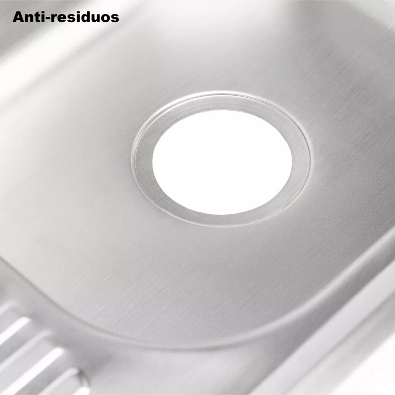 CNX Tarja Sencilla Con Escurridero Izquierdo Empotrar 80 X 50