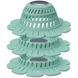Shower Drain Hair Catcher, Soft Silicone Drain Protector & Shower Drain Cover for Pop-Up and Regular Drains of Shower Room, Bathroom, Bathtub, Sink (Green)