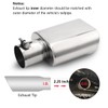 A-KARCK Rectangle Exhaust Tip 2.25" Inlet, Polished Square Exhaust Tailpipe