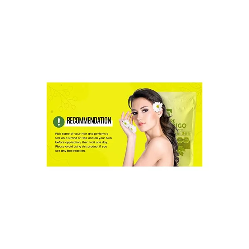 Henna Cosmetics 100 Polvo De Índigo Orgánico Para Tinte Para