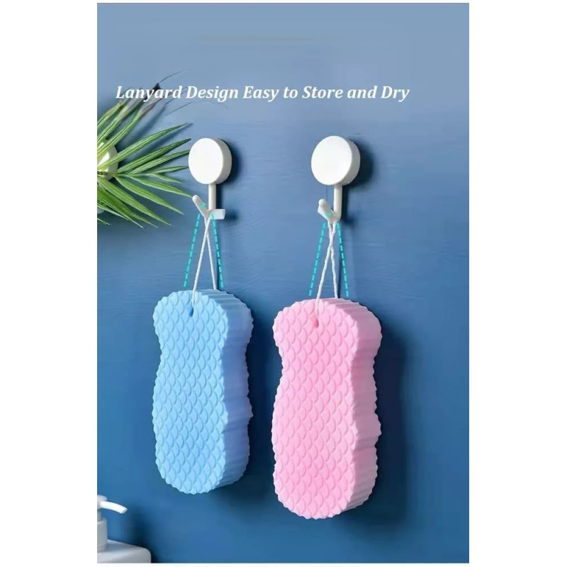 MULPG 2 Esponjas De Baño Exfoliantes, Esponjas De Baño Exfoliantes
