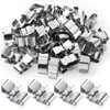 Zhengmy 50 Pcs Trailer Frame Wire Clips Stainless Steel Metal