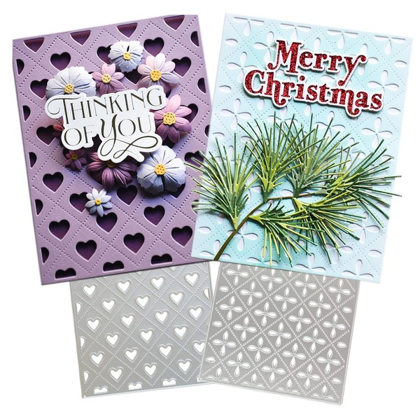 Ammsochy Cutting Dies 3D Metal Stencils Scrapbooking Tools DIY Craft