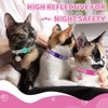 Aribliseza Cat Collar, Set of 4 Reflective, Safety Closure, Bell/Paw